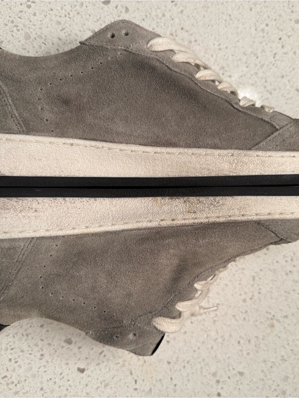 Golden Goose Ball Star Sneakers – Grey Suede / Neon Star - Picture 2 of 7